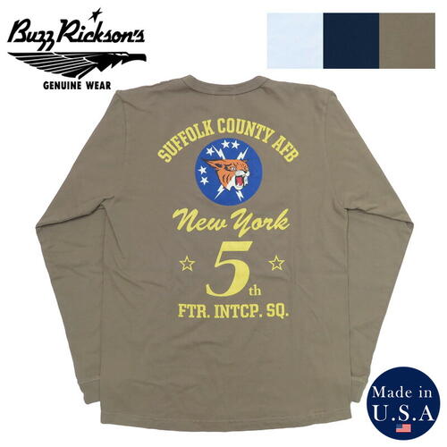 버즈릭슨 긴팔 티 BR69449 24AW 빈티지 밀리터리 일본 아메카지 룩 레플리카