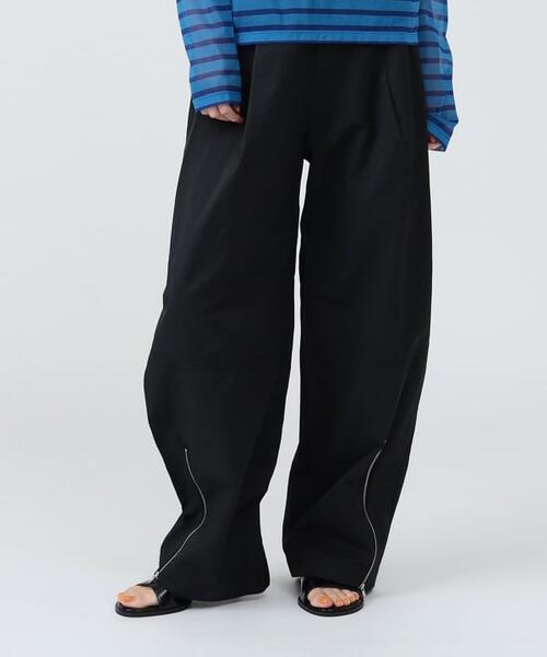 레이 빔즈 지퍼 밑단 커브 팬츠 여성 바지 61-23-1211-370