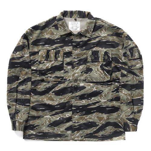 리얼맥코이 타이거 카모플라주 셔츠 밀리터리 빈티지 MS25001