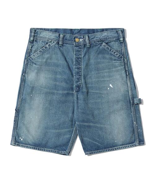 슈가케인 11oz 블루 데님 워크 쇼츠 반바지 청바지 에이징모델 SC52568