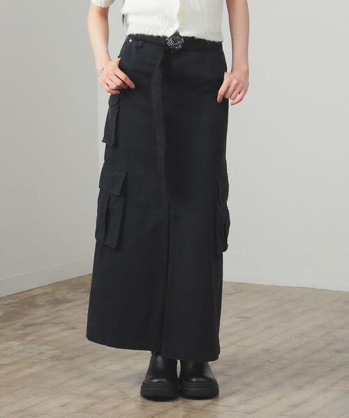 레이 빔즈 카고 포켓 타이트 롱 스커트 치마 61-27-1359-370