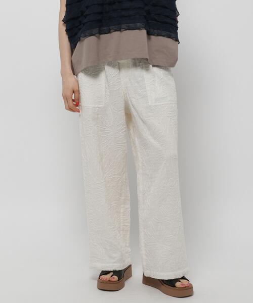 니코앤드 Kraft Code 자수 팬츠 와이드 바지 240729