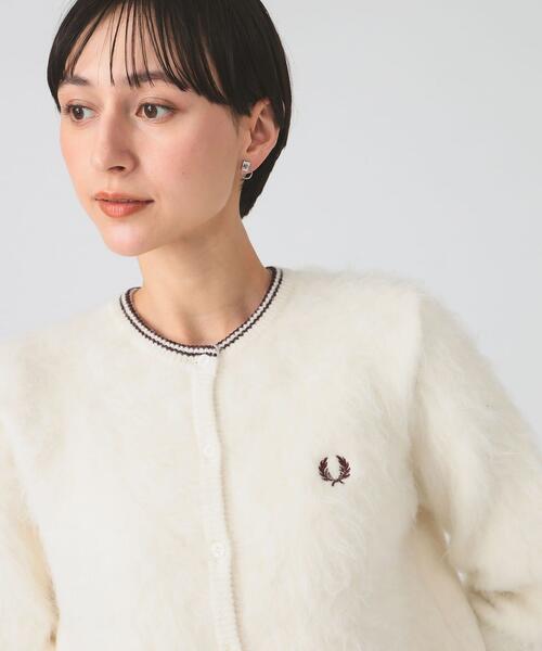 레이 빔즈 X 프레드 페리 여성 니트 가디건 샤기 61-15-1237-060