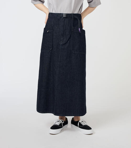 노스페이스 퍼플라벨 청치마 Denim Field Skirt  N25FE070
