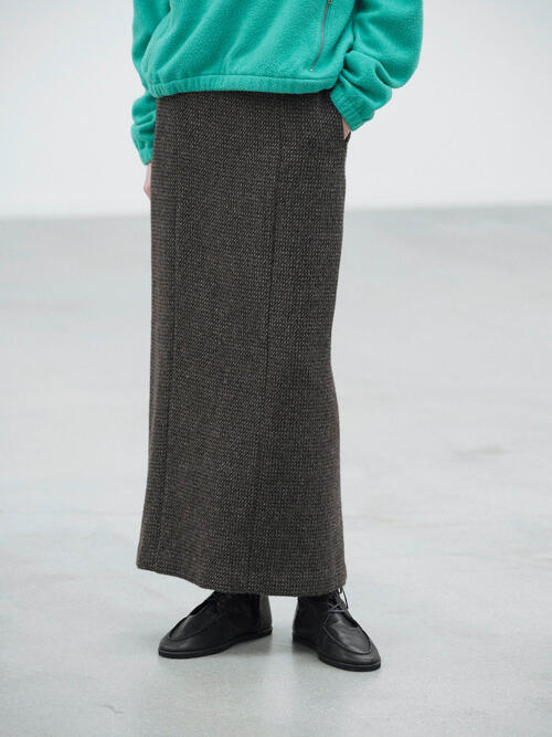 오라리 여성 치마 ALPACA WOOL SILK TWEED PENCIL SKIRT 25AW