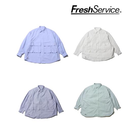 프레쉬서비스 셔츠 DRY OXFORD FLAP POCKET L/S SHIRT