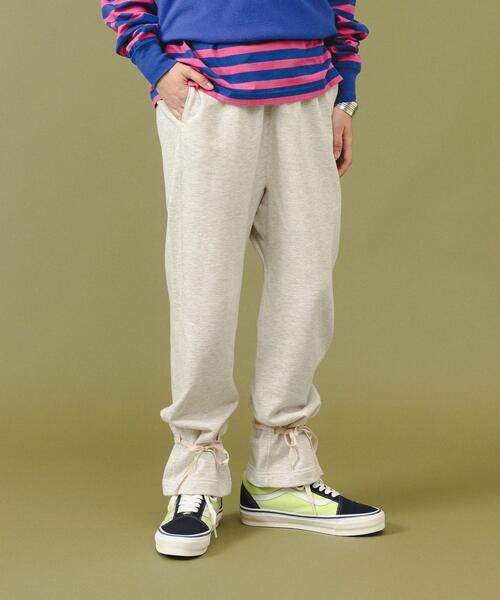 빔즈 보이 여성 밑단 테이프 스웨트 팬츠 바지 25AW 13-24-0500-101