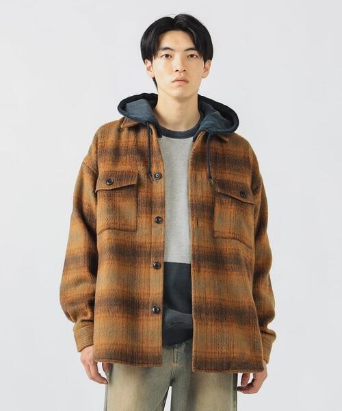 빔즈 하트 샤기 체크 CPO 셔츠 재킷 25AW 42-11-0104-639