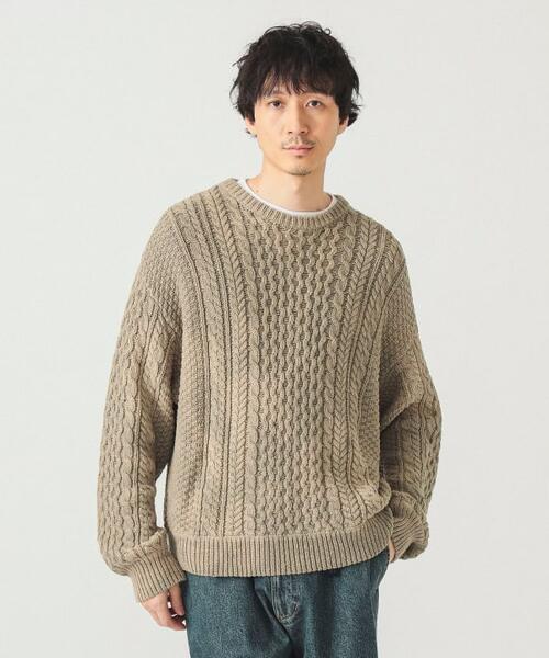 빔즈 와이드 쇼트 알란 니트 25AW 11-15-1834-147