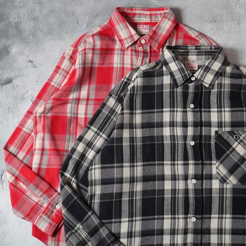 반스아웃피터스 X BIGMAC 플란넬 긴팔 체크 셔츠 25AW BR-25371