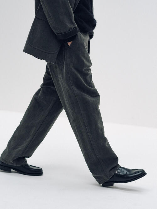 캡틴선샤인 바지 Cotton Hemp Painter Pants 25AW