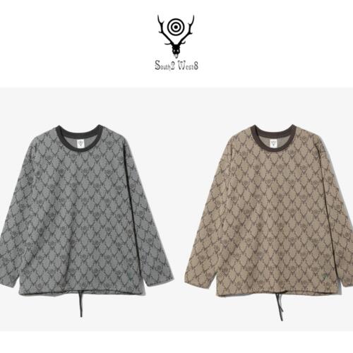 남이서팔 스트링 크루넥 티 셔츠 폴리 자카드 S&T 25AW RW631