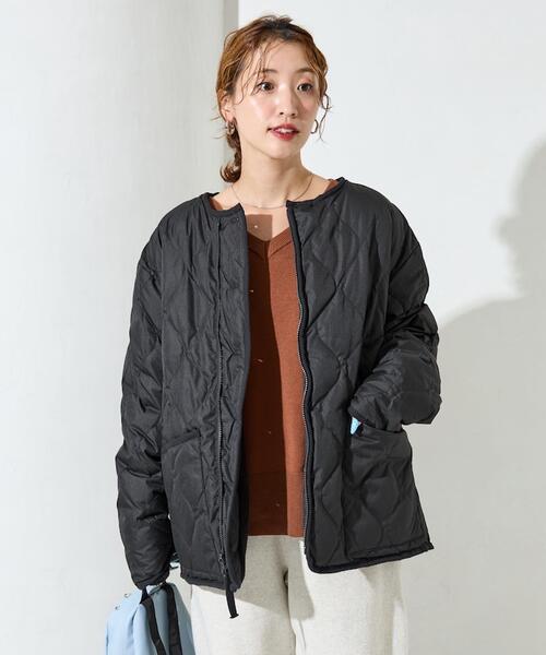 타이온 X 프릭스스토어 리버시블 보아 퀼팅 다운 재킷 패딩 점퍼 여성 25AW 1355371000016
