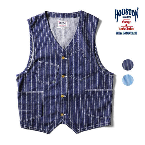 HOUSTON 휴스턴 와바시 데님 워크 조끼 빈티지 25AW 51550