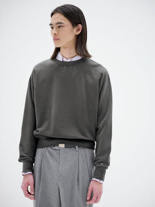 오라리 남성 맨투맨 PRODUCT DYED PIMA LIGHT SWEAT P/O 25AW