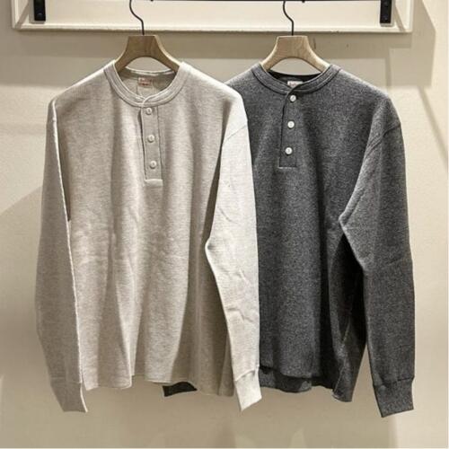 빔즈 플러스 X Healthknit 써멀 와플 헨리넥 긴팔 티 25AW 38-14-0084-875