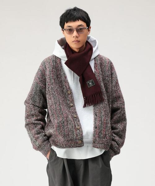 빔즈 5 게이지 부클레 스트라이프 가디건 와이드 11-15-1854-147