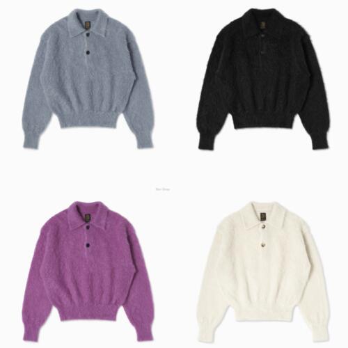 바토너 여성 니트 PURE MOHAIR SHAGGY POLO 25AW