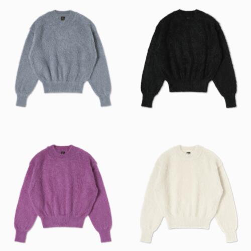 바토너 여성 니트 PURE MOHAIR SHAGGY CREW NECK 25AW