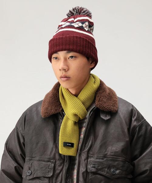 빔즈 쇼트 머플러 니트 목도리 울 캐시미어 25AW 11-45-0292-869