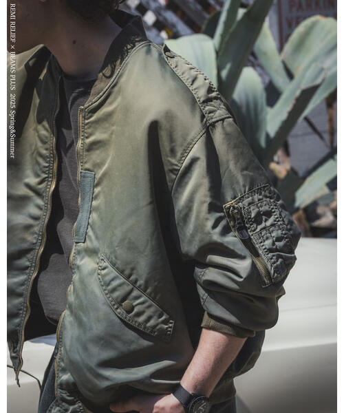 빔즈 플러스 X REMI RELIEF L-2B 플라이트 재킷 항공 점퍼 25aw 38-18-0853-671