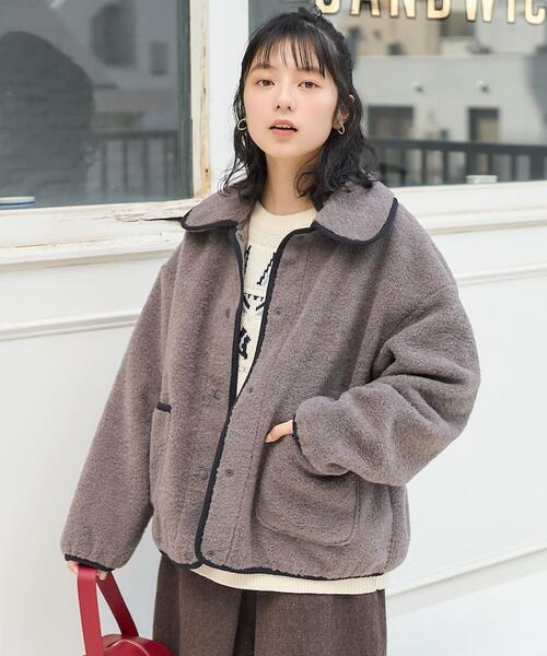 프릭스스토어 여성 라운드 칼라 보아 플리스 재킷 25AW 1159248900214