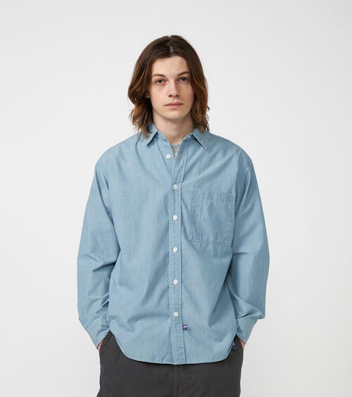 노스페이스 퍼플라벨 샴브레이 셔츠 Regular Collar Chambray Field Shirt N25FG061