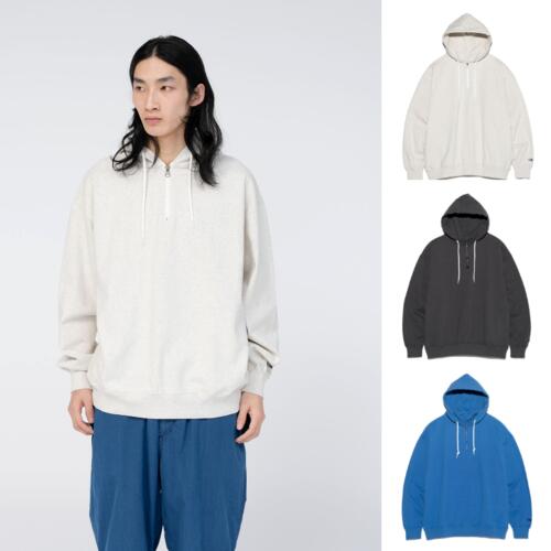 노스페이스 퍼플라벨 9.5oz 코튼 저지 필드 후드 파카 티 남성 여성 N24FH006