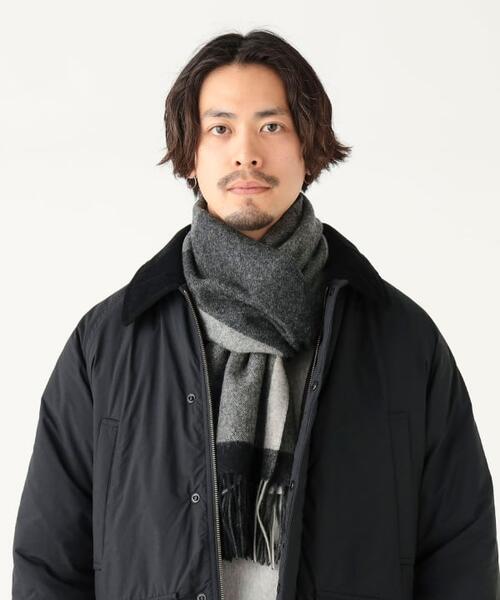 B MING by BEAMS 빔즈 체크 울 머플러 목도리 25AW 92-45-0220-846