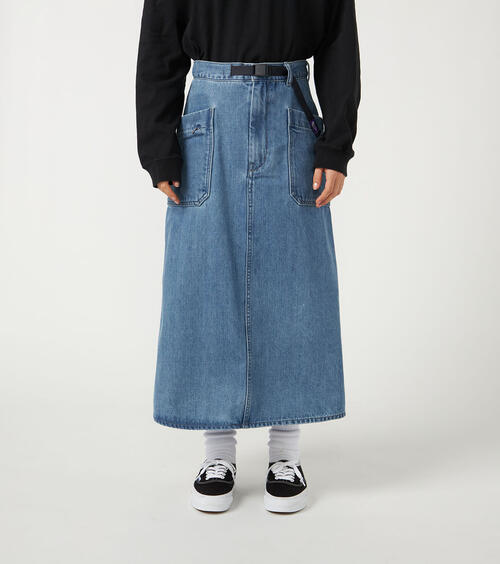 노스페이스 퍼플라벨 청치마 Denim Field Skirt  N25FE070 26SS
