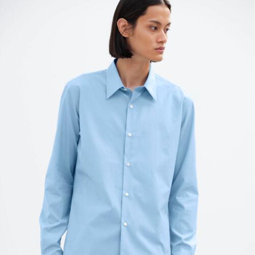 오라리 남성 셔츠 WASHED FINX TWILL SLIM SHIRT 26SS