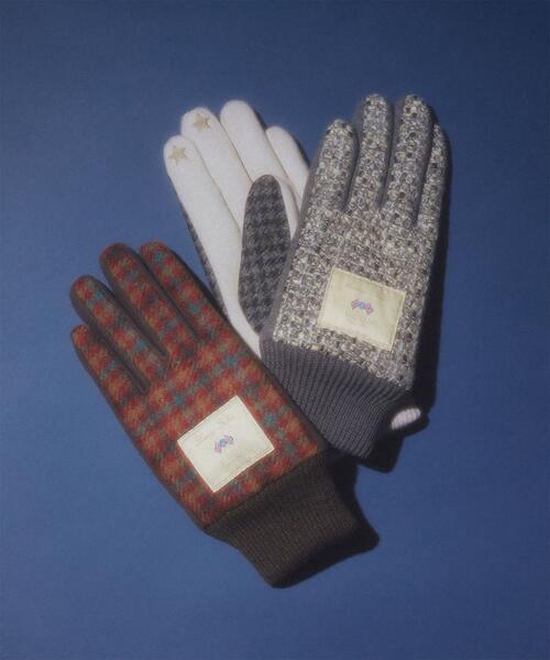 레이 빔즈 MOON 손가락 체크 장갑 25AW 61-46-0146-023
