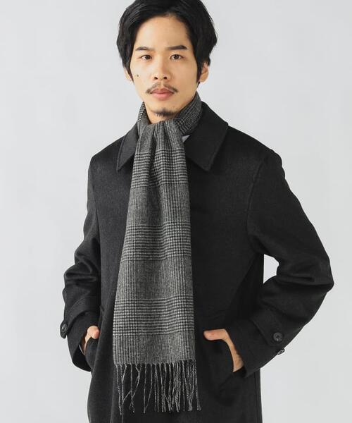 빔즈 하트 캐시미어 글랜 체크 머플러 목도리 25AW 41-45-0014-846