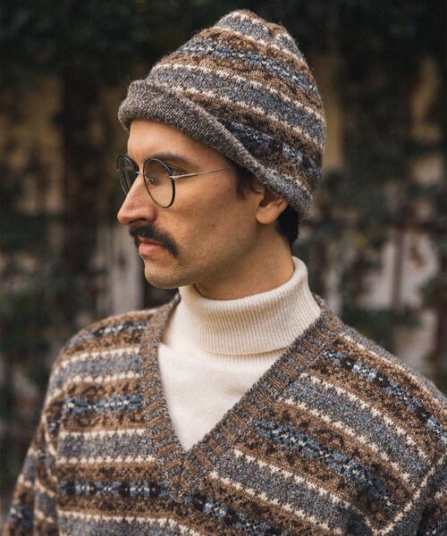 빔즈 플러스 X Jamieson’s 울 페어아일 햇 비니 25AW 38-41-0405-058