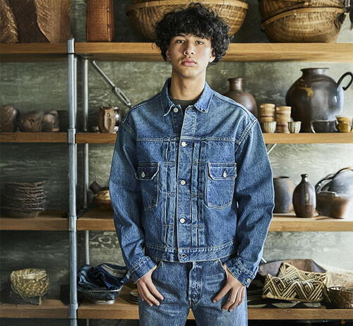 오어슬로우 1950S 데님 재킷 2 YEAR WASH 01-6002-84