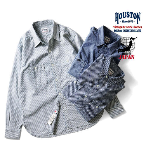 휴스턴 41257 셀비지 샴브레이 셔츠 25AW