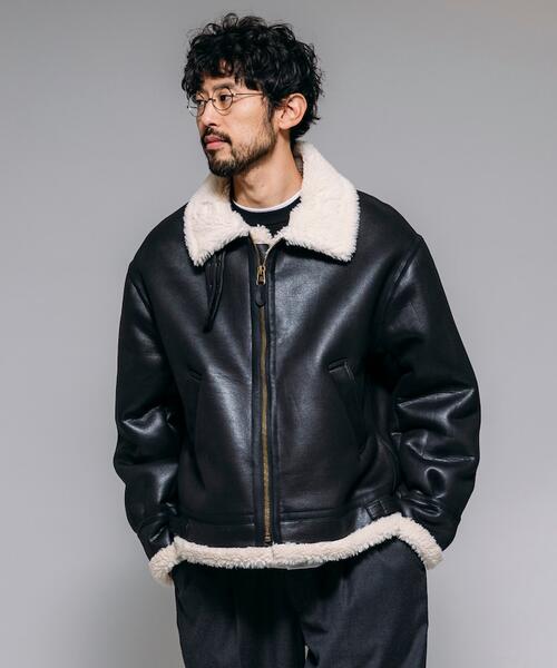 프릭스스토어 X HINSON B-3 플라이트 재킷 인조 무스탕 25AW 1051233600072