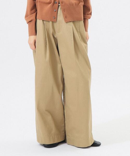 빔즈 보이 와이드 턱 치노 팬츠 여성 바지 26SS 13-24-0570-791