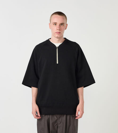 나나미카 반팔 스웨트 티 남성 Harf Zip Sweat 26SS S26SH030