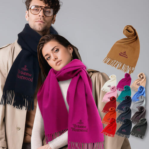 비비안웨스트우드 울 머플러 목도리 W00Q7