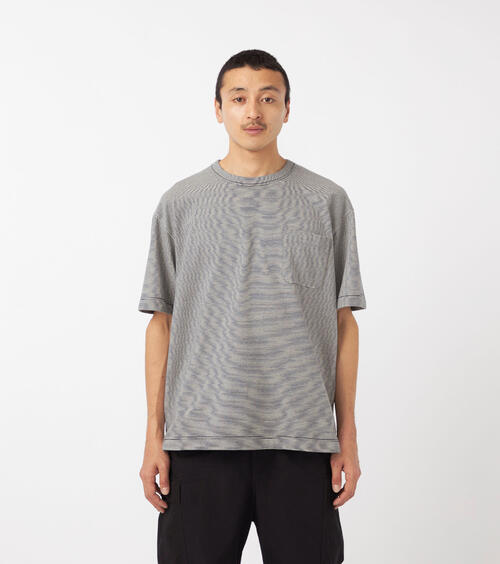 나나미카 반팔 티 Micro Stripe Pocket Tee S25FH069 26SS