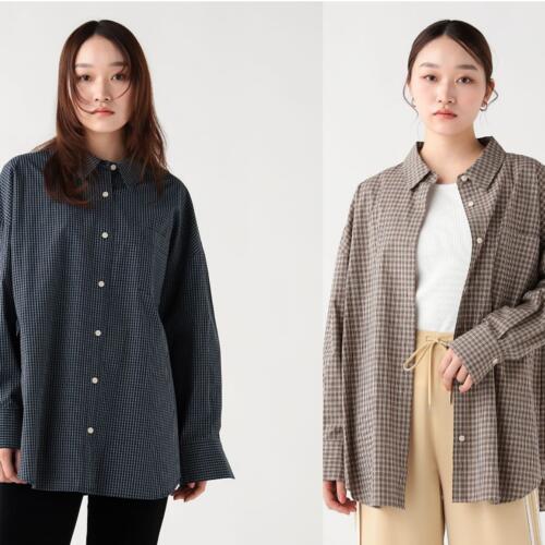 빔즈 하트 체크 오버 여성 긴팔 셔츠 26SS 43-11-0194-928