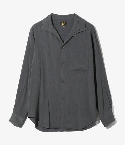 니들스 핀 턱 칼라 셔츠 Crepe Stripe SX287 26SS