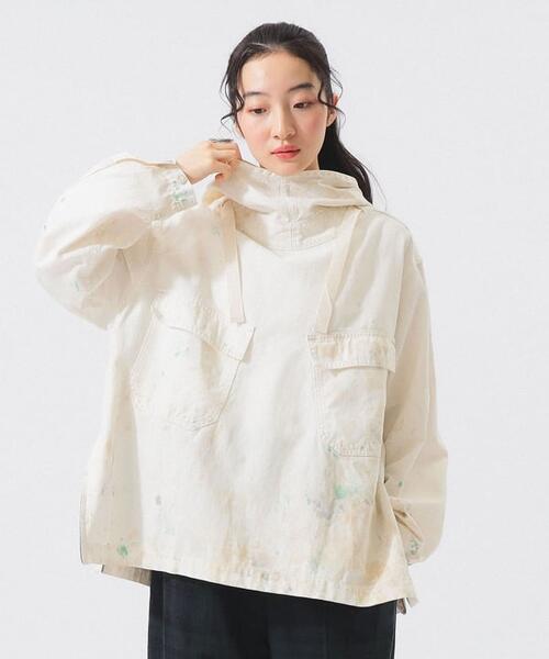 빔즈 보이 여성 화이트 페인트 블루종 점퍼 26SS 13-18-0748-791