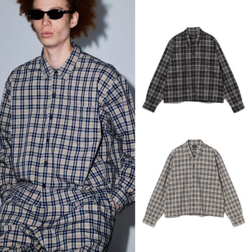 빔즈 와이드 숏 체크 셔츠 26SS 11-11-1305-457