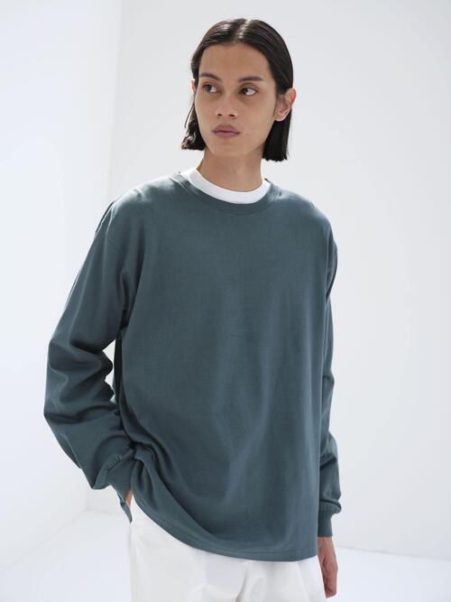 오라리 남성 긴팔 티 셔츠 LUSTER PLAITING L/S TEE 26SS