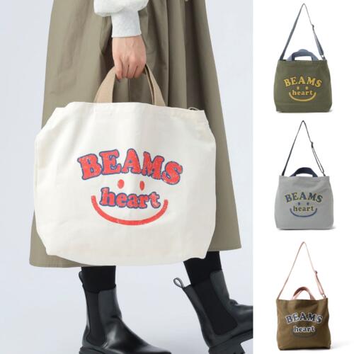 빔즈 하트 스마일 로고 숄더백 토트백 26SS 43-61-0190-443