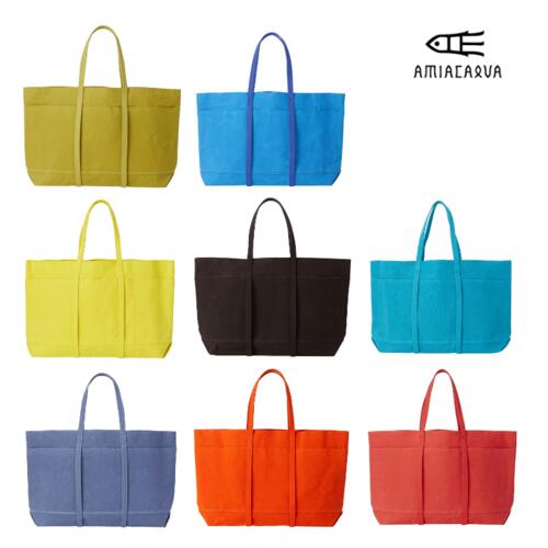 아미아칼바 라이트온스 캔버스 토트백 L A151