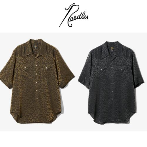 니들스 반팔 웨스턴 셔츠 레이온 레오파드 자카드 SX274 26SS