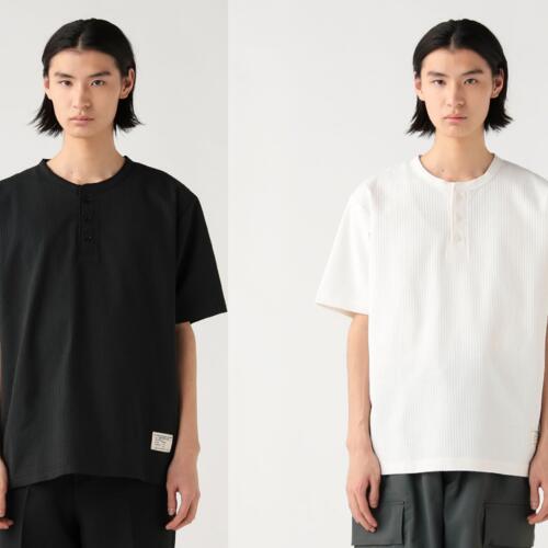 빔즈 하트 와플 써멀 헨리넥 반팔 티 26SS 42-04-0396-639